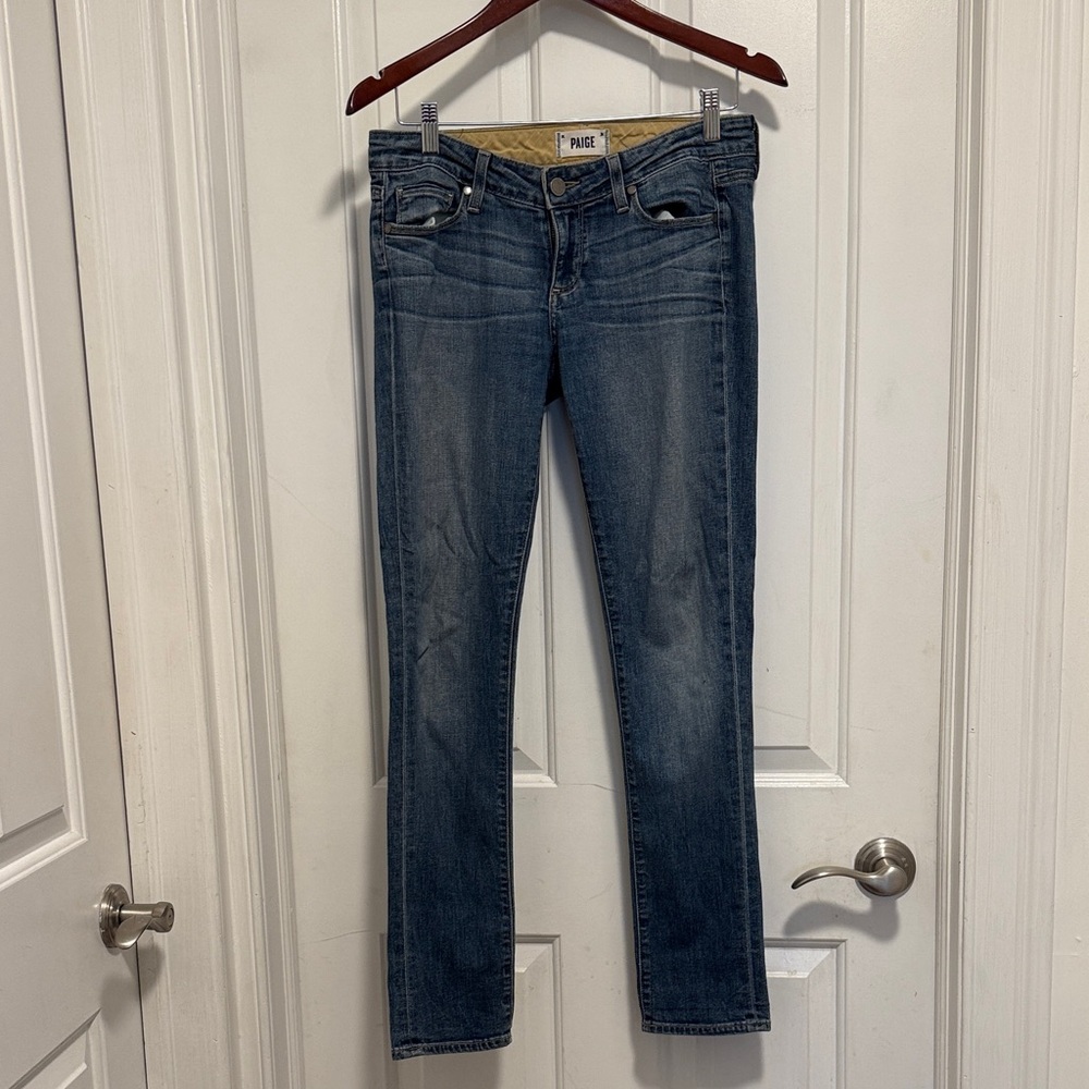 PAIGE Dark Blue Women's Skinny Jeans